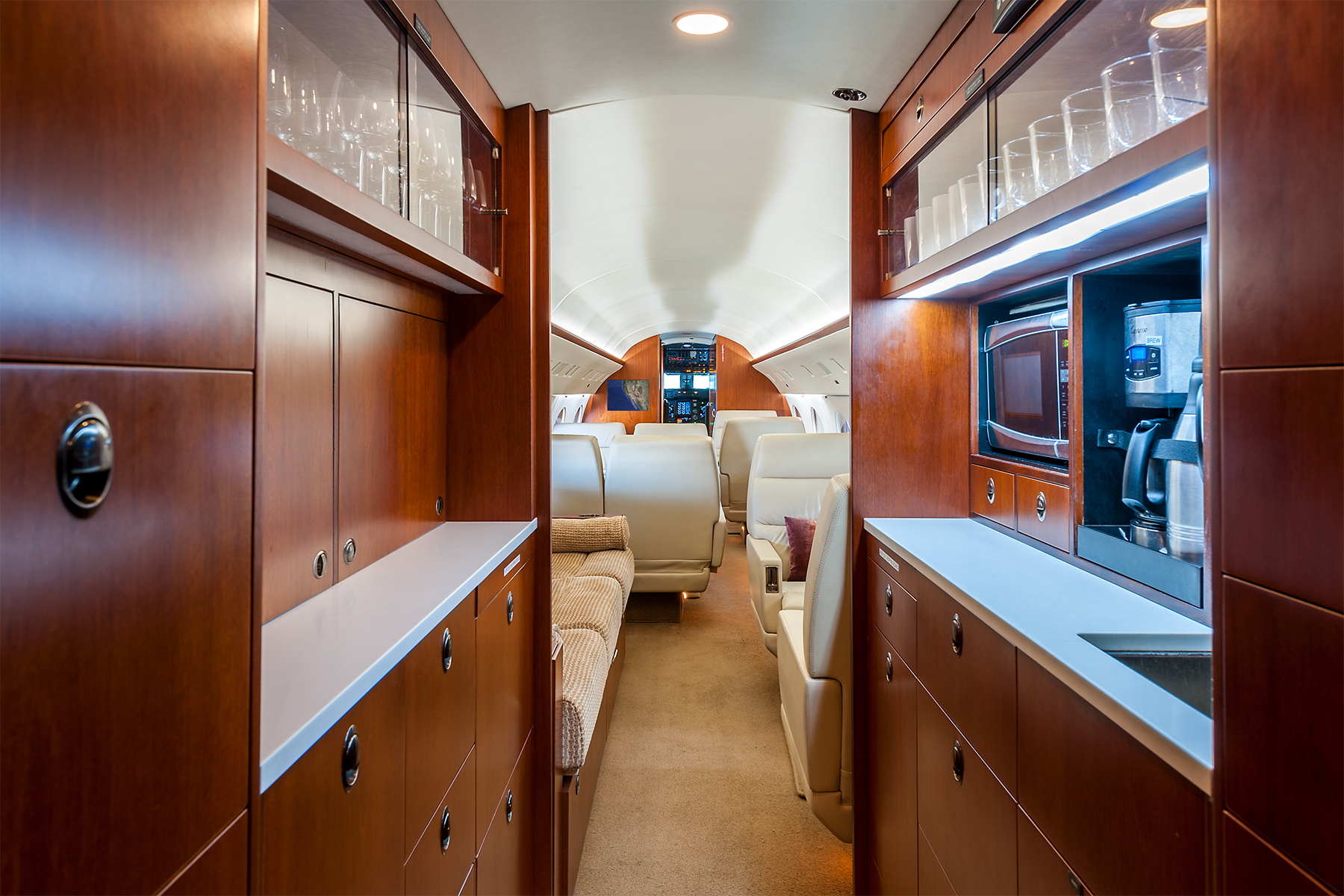 volo privato sul Gulfstream GIV